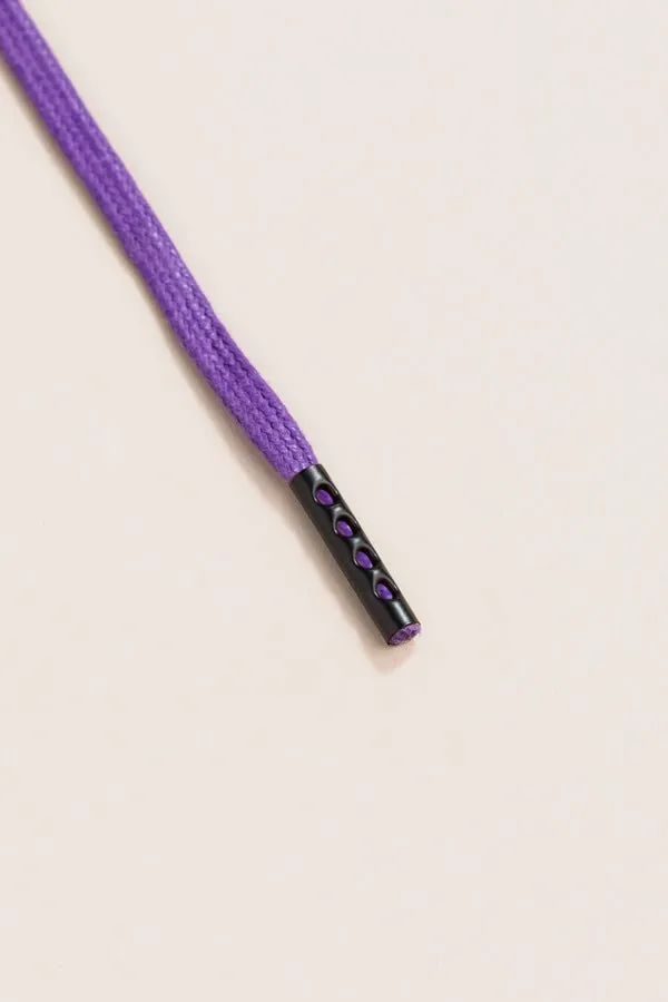 Purple | Round Waxed Shoelaces