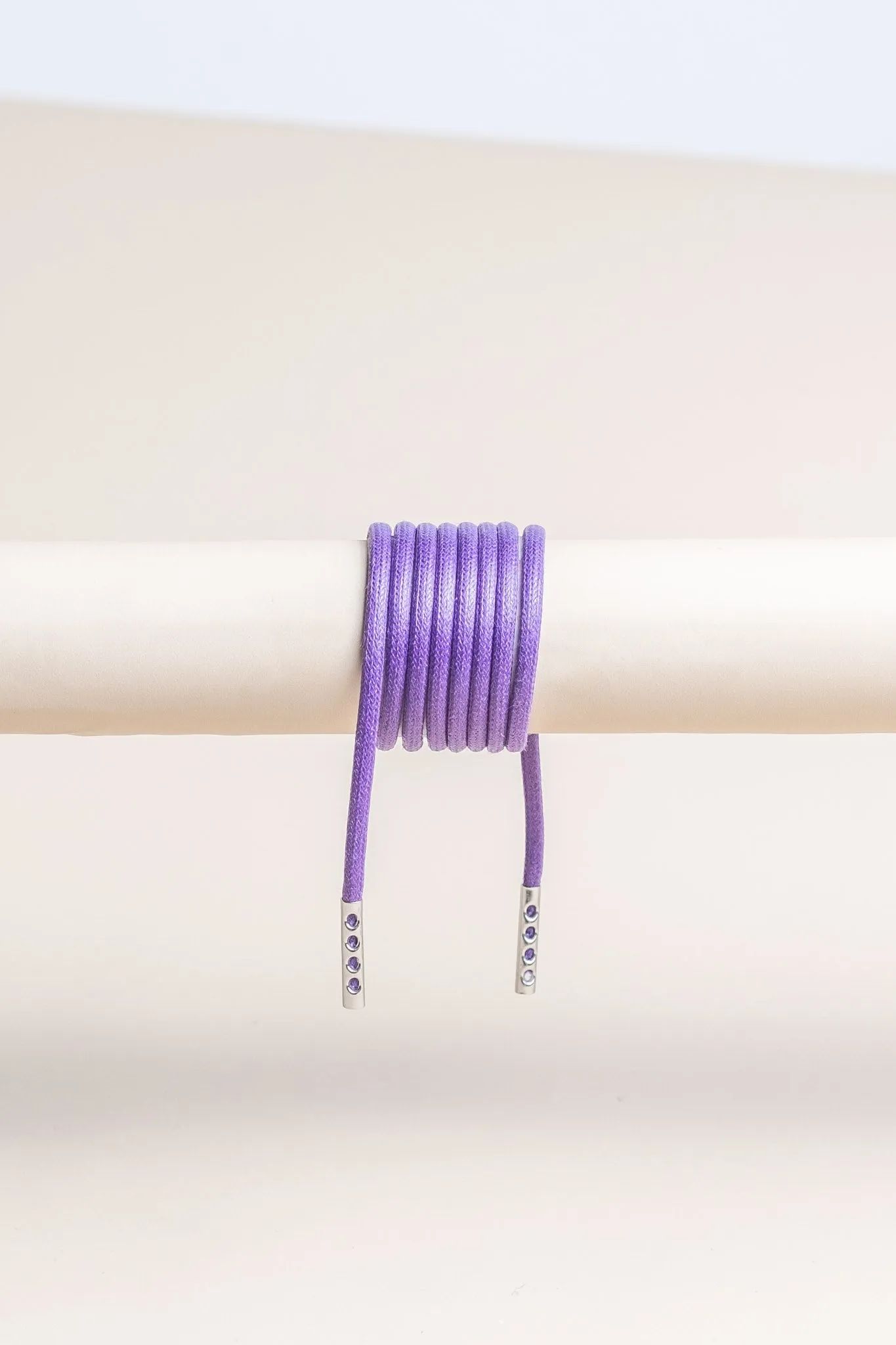 Purple | Round Waxed Shoelaces