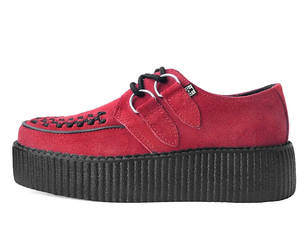 Red Suede Mondo Creeper