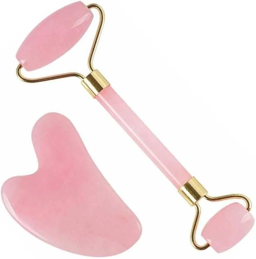 Rose Quartz Gua Sha & Roller