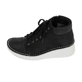 Ryoki Metallic Black Real Support Sneaker Boots