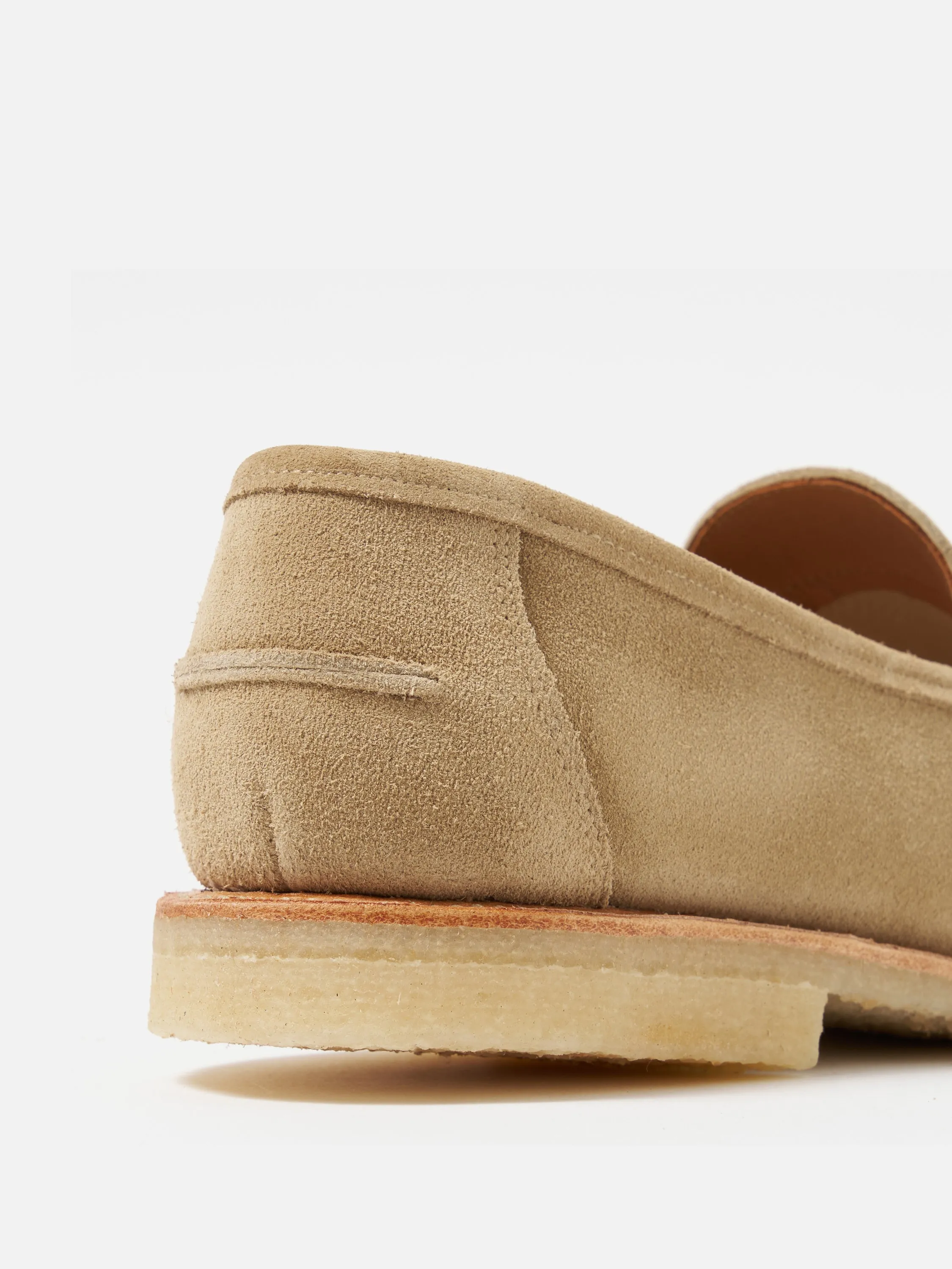 Sanders for Universal Works Edwin Loafer in Milkshake Suede