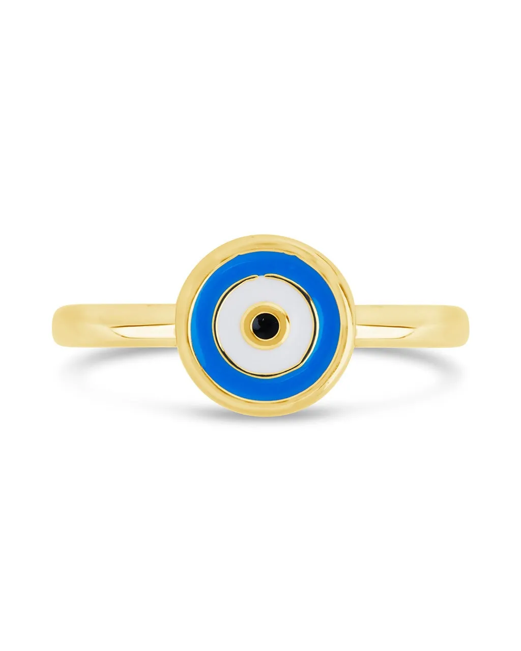 Sibyl Enamel Evil Eye Ring