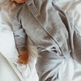 Sleep suit - 100% Wool - 2 in 1 Foot