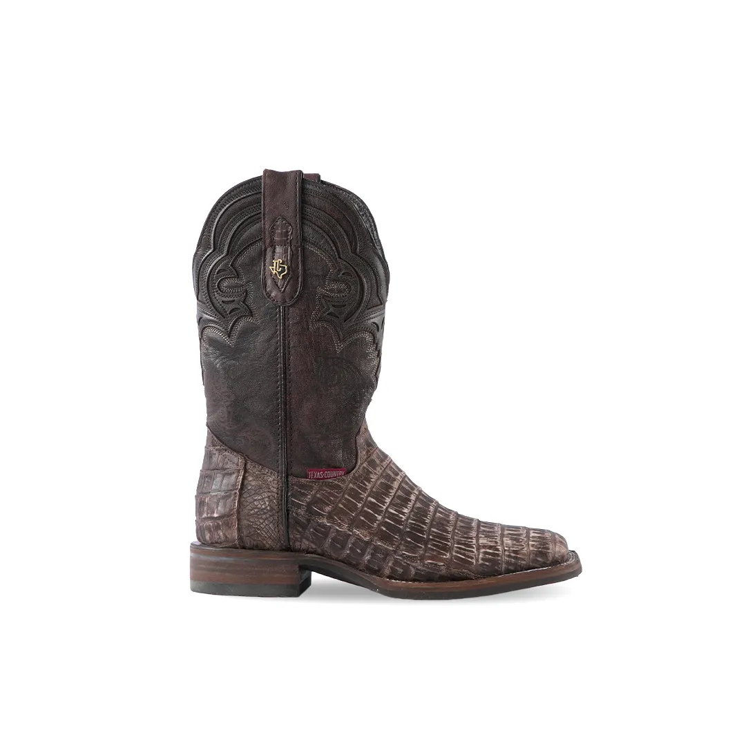 Texas Country Exotic Boot Cola Caiman Belly Orix Rustico Special LM10