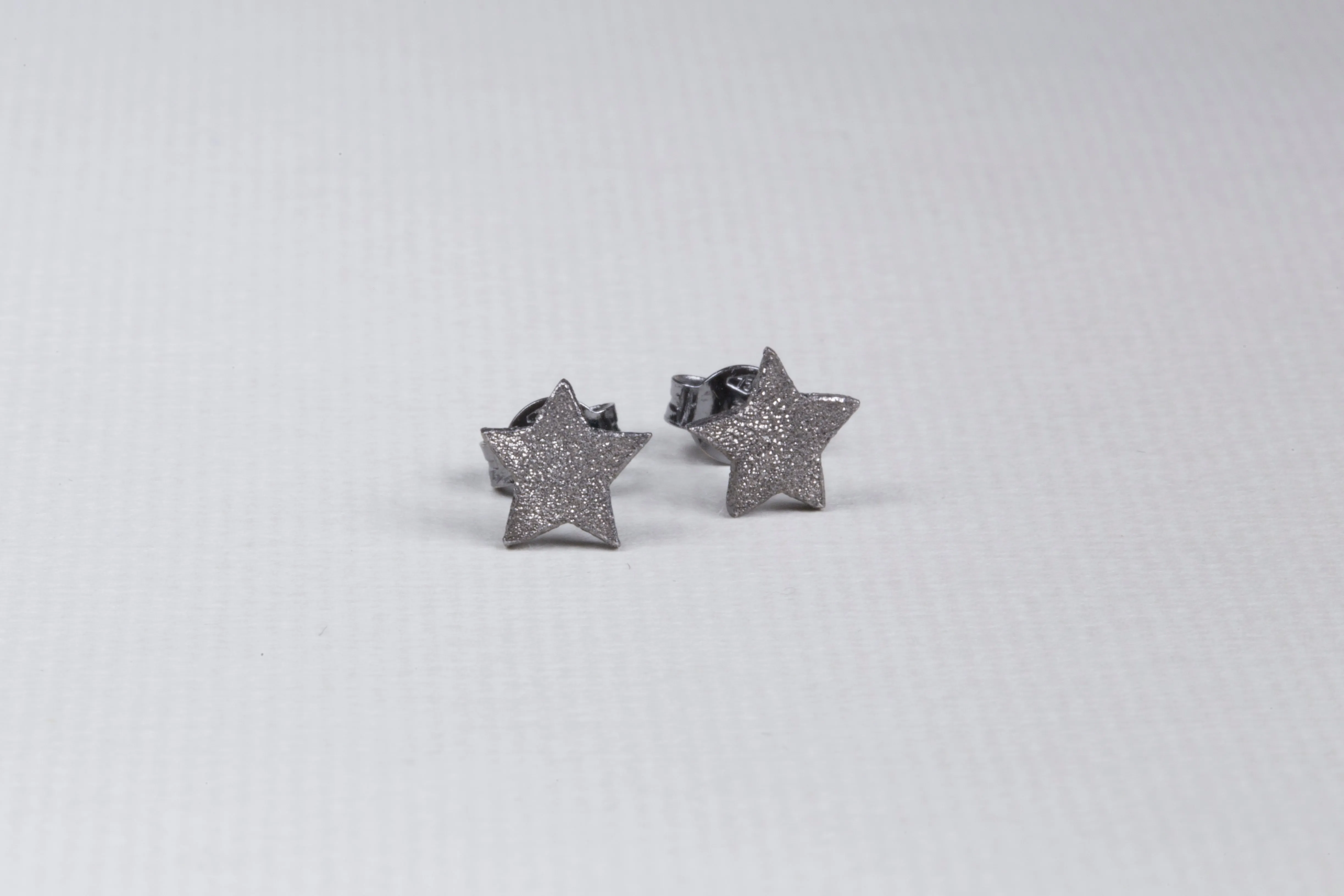 Textured Star Stud Earrings