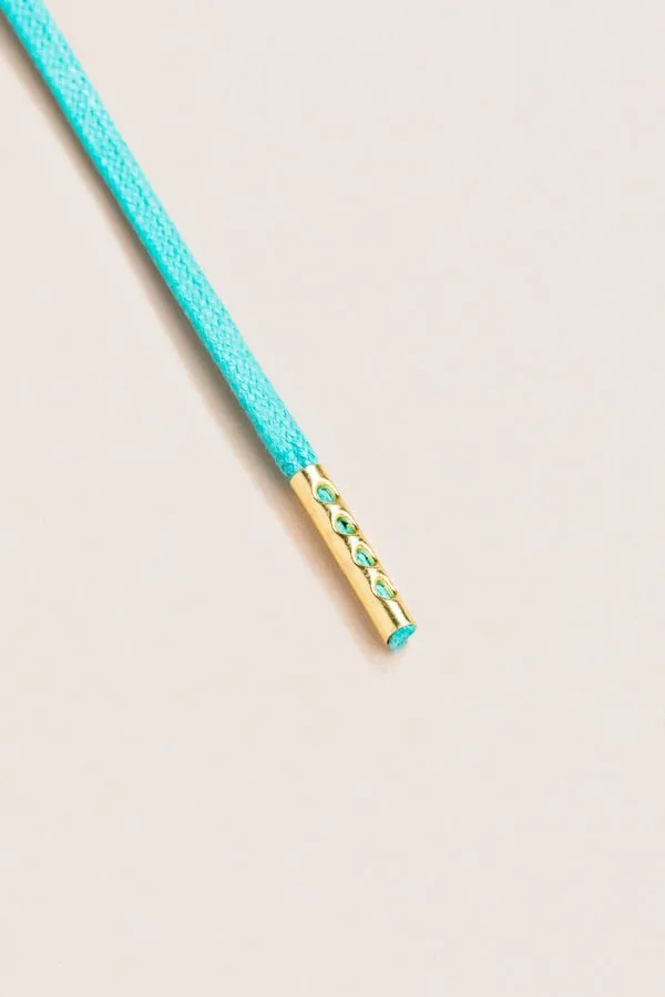 Turquoise | Round Waxed Shoelaces