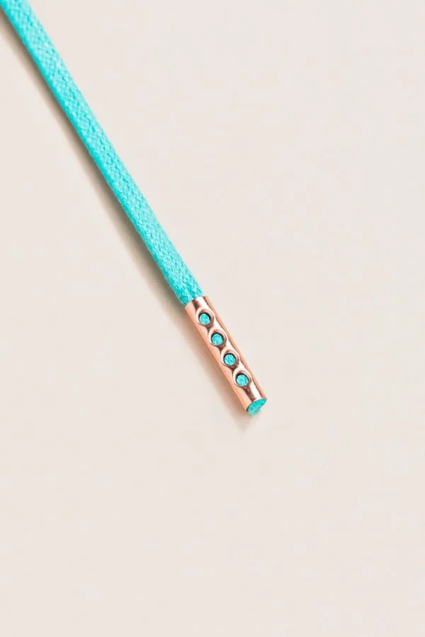 Turquoise | Round Waxed Shoelaces