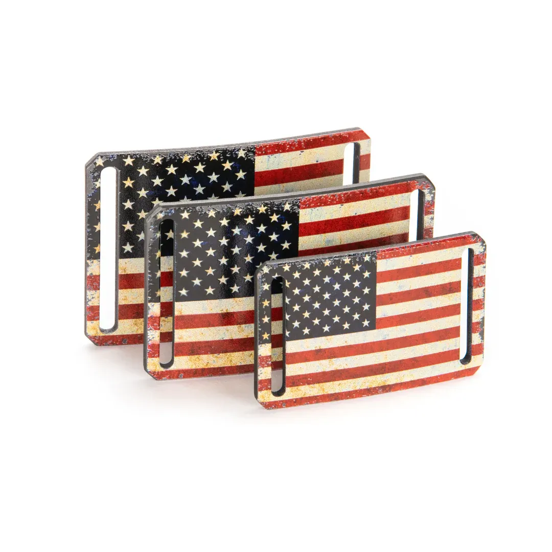 USA Heritage Flag Rustic Buckle