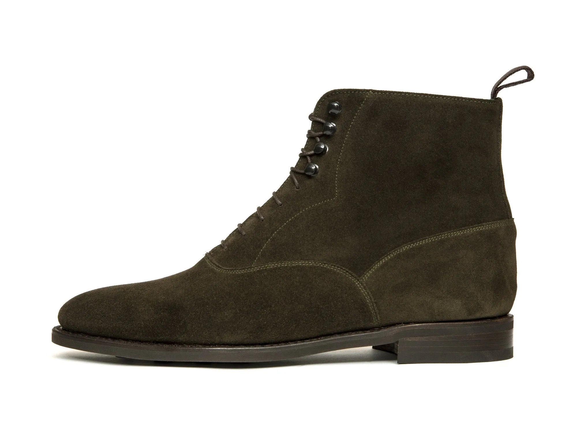 Wedgwood - MTO - Moss Suede - TMG Last - Country Rubber Sole