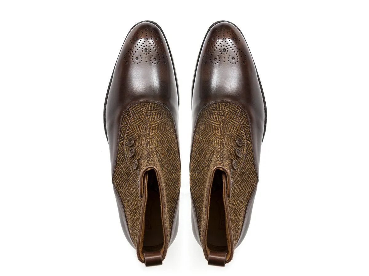 Westlake - MTO - Dark Mahogany Calf / Gold Tweed - NGT Last - Single Leather Sole