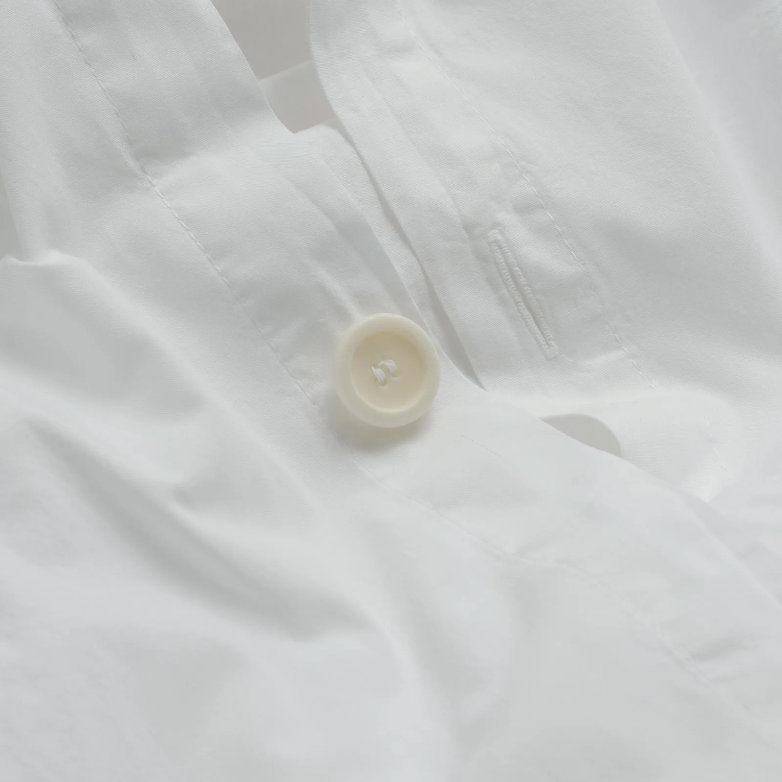 White Washed Cotton Percale Duvet Cover