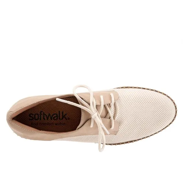 Willis 294 Natural Linen Sand Nubuck Oxford Lace Up Shoes