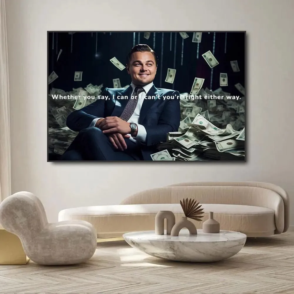 Wolf of Wall Street Legendary Movie Film Artwork Prints Wall Art