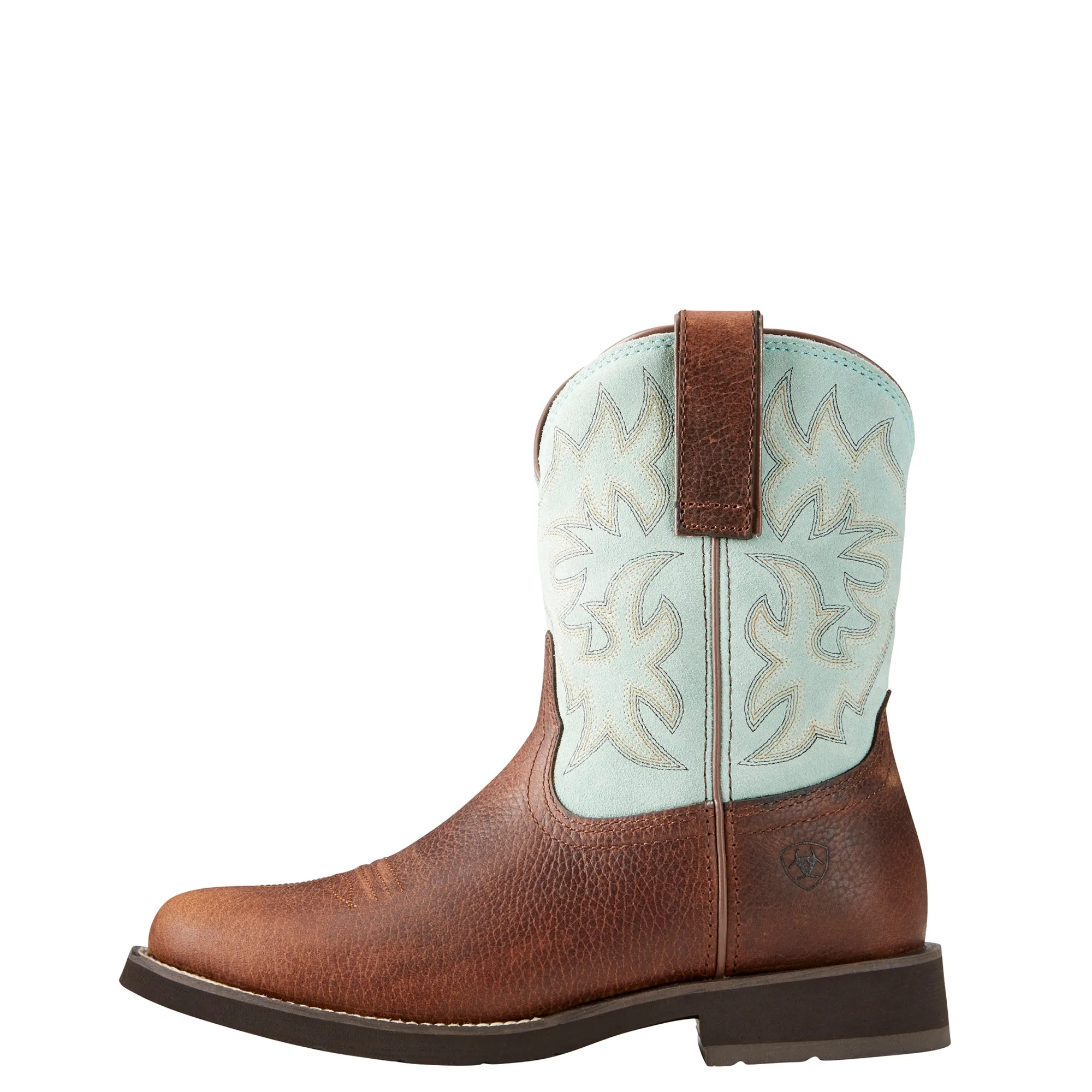 Women's Ariat Lilly Pecan/Aqua Boots #10021470